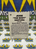 Vintage 1985 Wrestling All-Stars Jesse The Body Ventura #21 Trading Card Hand Cut