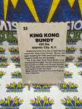 Vintage 1985 Wrestling All-Stars King Kong Bundy #23 Trading Card Hand Cut