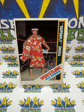 Vintage 1985 Wrestling All-Stars Superfly Jimmy Snuka #34 Trading Card Hand Cut