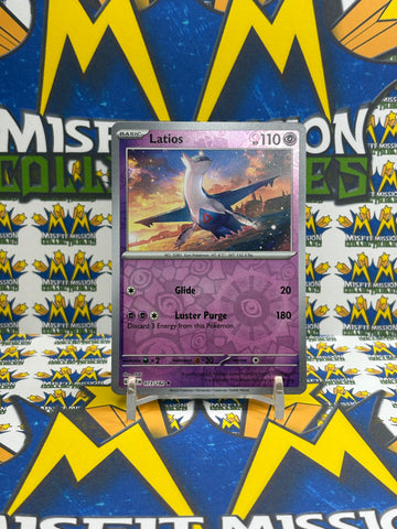 Pokemon Paradox Rift Reverse Holo Latios 073/182 PAR EN Trading Card