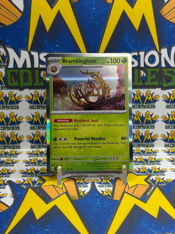 Pokemon Temporal Forces Reverse Holo Brambleghast 021/162 TEF EN Trading Card