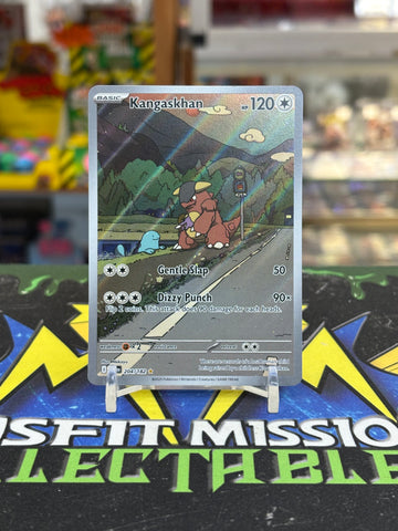 Pokemon Destined Rivals Rare Illustration Holo Kangaskhan 204/182 DRI EN Trading Card
