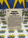 Vintage 1985 Wrestling All-Stars Pedro Morales #52 Trading Card Hand Cut