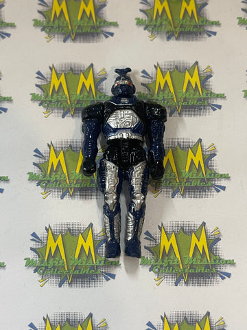 Vintage Miniature Bandai Beetleborgs Blue Stinger 2” Action Figure