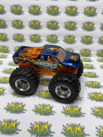 2010 Hot Wheels Monster Jam 1:64 Truck - Orange and Blue Shocker