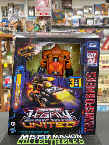 Transformers Legacy United G1 Triple Changer Sandstorm Figure (New)