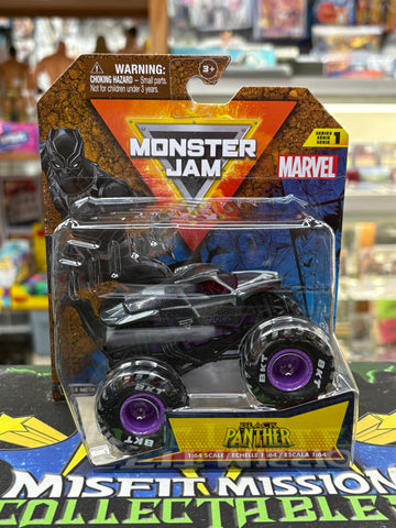 Spin Master Monster Jam Marvel Black Panther 1:64 Truck (New)