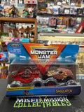 Spin Master Monster Jam Double Down Showdown Northern Empire vs Sasquatch 1:64 Trucks (New)