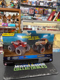 Spin Master Monster Jam Double Down Showdown Son of a Digger vs Grave Digger The Legend 1:64 Trucks (New)