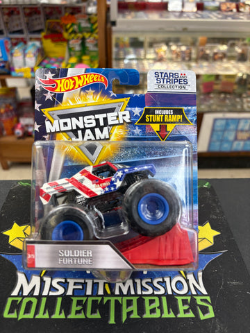 Hot Wheels Monster Jam Stars and Stripes Collection Soldier Fortune 1:64 Truck (New)