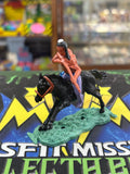 Vintage 1970s Timpo Toys Apache Black Horse Figure