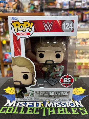 Funko Pop WWE 124 Funko GS Exclusive Diamond Collection Million Dollar Man Ted Dibiase (New)