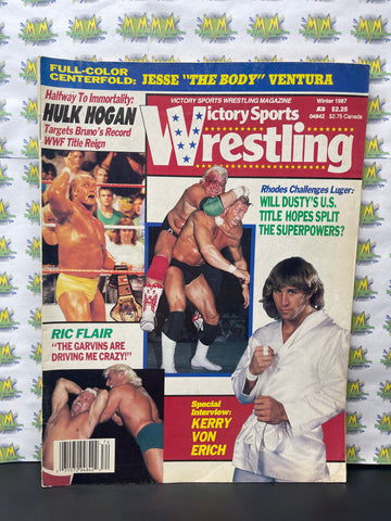 Victory Sports Wrestling Magazine Winter 1987 Kerry Von Erich