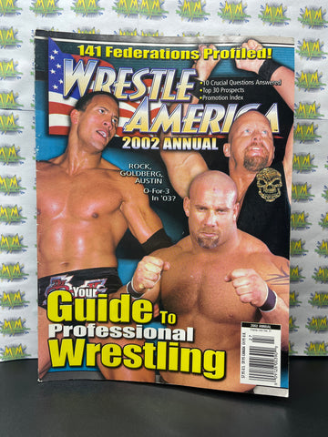 Wrestle America Magazine Annual 2002 The Rock Stone Cold Goldberg