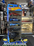 2022 Hot Wheels Batman 5 Pack Muscle Bound 2011 Dodge Charger ‘49 Merc TV Series Batmobile The Bat (New)