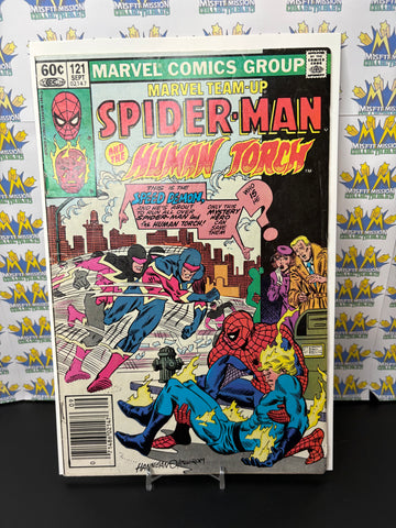 1982 Marvel Comics Marvel Team Up Spider-Man & Human Torch Comic #121