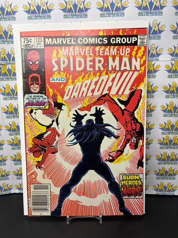 1982 Marvel Comics Marvel Team Up Spider-Man & Daredevil Comic #123