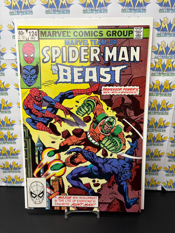 1982 Marvel Comics Marvel Team Up Spider-Man & The Beast Comic #124