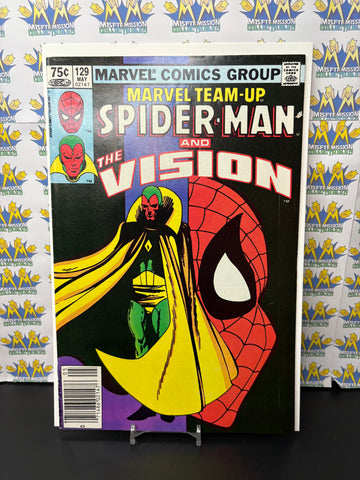 1983 Marvel Comics Marvel Team Up Spider-Man & The Vision Comic #129