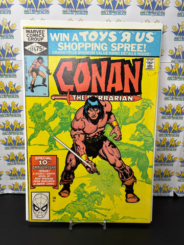 1980 Marvel Comics Conan The Barbarian #115 Comic Book