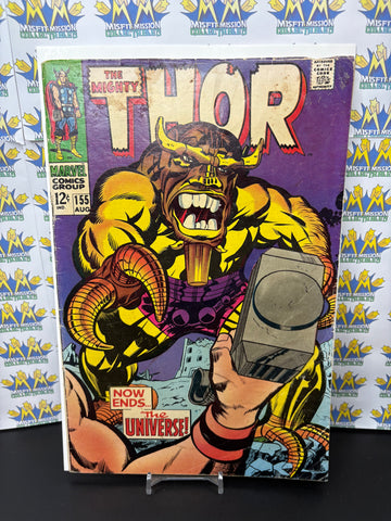 1968 Marvel Comics The Mighty Thor #155 Comic Book