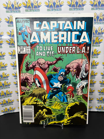 1987 Marvel Comics Captain America #329 Comic Book
