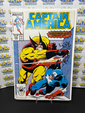1987 Marvel Comics Captain America #330 Comic Book