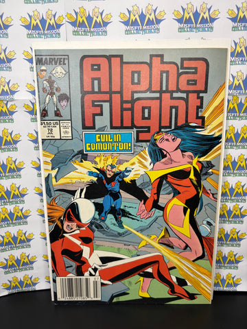 1989 Marvel Comics Alpha Flight #72 Comic Book