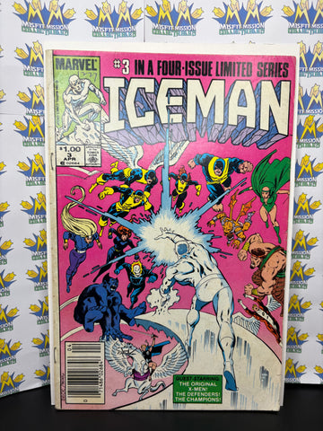 1984 Marvel Comics Iceman #3 Comic Book
