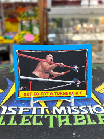 1987 WWF O-Pee-Chee Out To Eat A Turnbuckle #66 Trading Cards