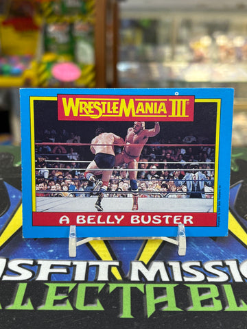 1987 WWF O-Pee-Chee A Belly Buster #49 Trading Cards