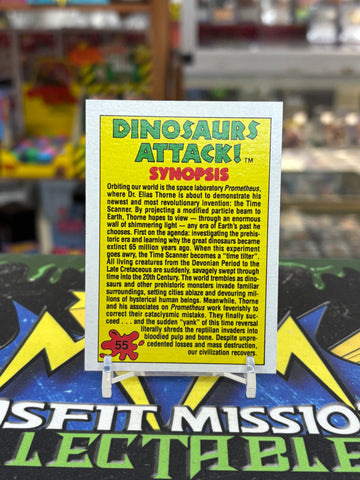 Vintage 1988 Dinosaurs Attacks Checklist #55 Trading Card