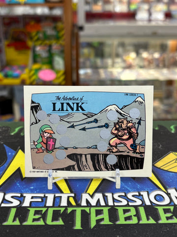 Vintage Topps 1989 Nintendo Game Packs Zelda II Adventure of Link 7 of 10 Scratch Off Trading Card