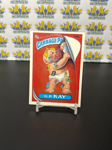 Vintage TOPPS 1986 Garbage Pail Kids K.P. Kay Sticker Trading Card