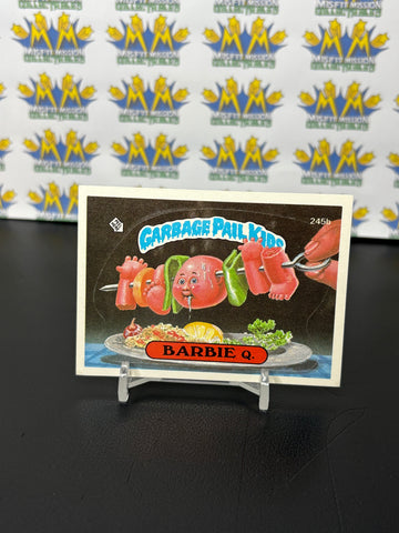 Vintage TOPPS 1986 Garbage Pail Kids Barbie Q. Sticker Trading Card