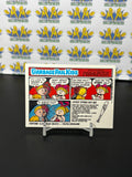 Vintage TOPPS 1986 Garbage Pail Kids Barbie Q. Sticker Trading Card