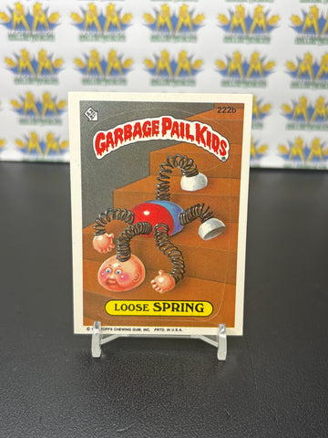 Vintage TOPPS 1986 Garbage Pail Kids Loose Springs Sticker Trading Card