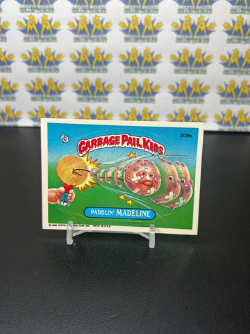 Vintage TOPPS 1986 Garbage Pail Kids Paddlin’ Madeline Sticker Trading Card