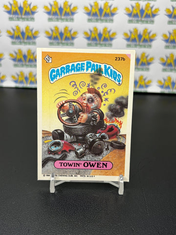 Vintage TOPPS 1986 Garbage Pail Kids Towin’ Owen Sticker Trading Card