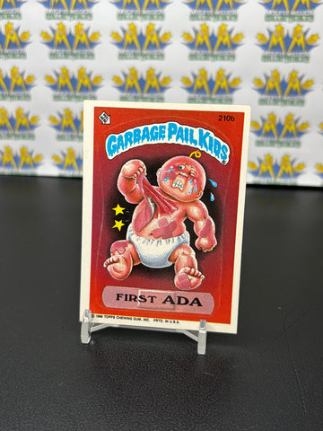 Vintage TOPPS 1986 Garbage Pail Kids First Ada Sticker Trading Card