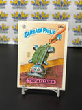Vintage TOPPS 1986 Garbage Pail Kids Trina Cleaner Sticker Trading Card