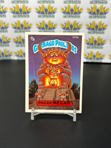 Vintage TOPPS 1986 Garbage Pail Kids Pagan Megan Sticker Trading Card