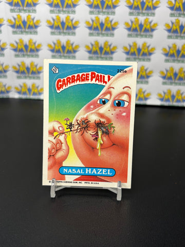 Vintage TOPPS 1986 Garbage Pail Kids Nasal Hazel Sticker Trading Card