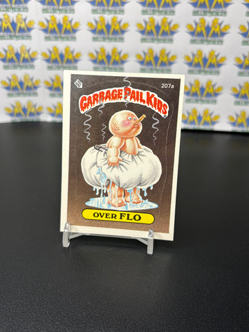 Vintage TOPPS 1986 Garbage Pail Kids Over Flo Sticker Trading Card