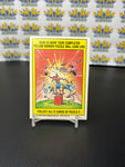 Vintage TOPPS 1986 Garbage Pail Kids Over Flo Sticker Trading Card