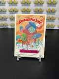 Vintage TOPPS 1986 Garbage Pail Kids Brushed-off Brenda Sticker Trading Card