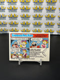 Vintage TOPPS 1986 Garbage Pail Kids Otto Whack Sticker Trading Card