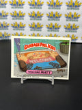 Vintage TOPPS 1986 Garbage Pail Kids Welcome Matt Sticker Trading Card