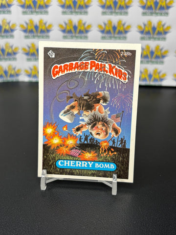 Vintage TOPPS 1986 Garbage Pail Kids Cherry Bomb Sticker Trading Card