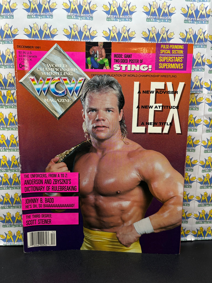 WCW Magazine December 1991 Lex Luger Cover – The Misfit Mission ...